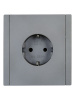 купить Фортепиано сталь розетка скрытая 1-мест заземление IP20  в Самаре Фортепиано сталь розетка скрытая 1-мест заземление IP20