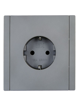 купить Фортепиано сталь розетка скрытая 1-мест заземление IP20  в Самаре Фортепиано сталь розетка скрытая 1-мест заземление IP20