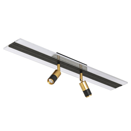 купить Светильник настенно-потолочный свд 33Вт 3000-6000К лм прямоугольник золото/черный  LED4U  в Самаре Светильник настенно-потолочный свд 33Вт 3000-6000К лм прямоугольник золото/черный  LED4U