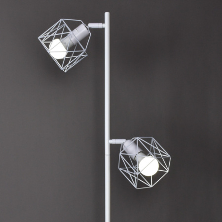 купить Торшер 2*60Вт E27 белый Готика в Самаре Торшер 2*60Вт E27 белый Готика