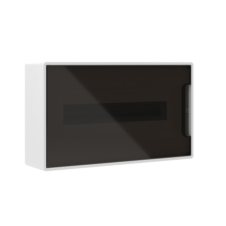 купить Бокс 18мод навесной белый дымчатая дверь IP40 FRAME DKC  в Самаре Бокс 18мод навесной белый дымчатая дверь IP40 FRAME DKC