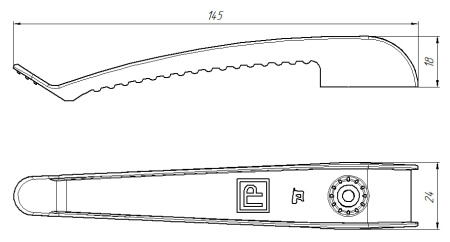 купить Держатель кабеля односторонний 0-10мм пластик черный ПРОМРУКАВ  в Самаре Держатель кабеля односторонний 0-10мм пластик черный ПРОМРУКАВ