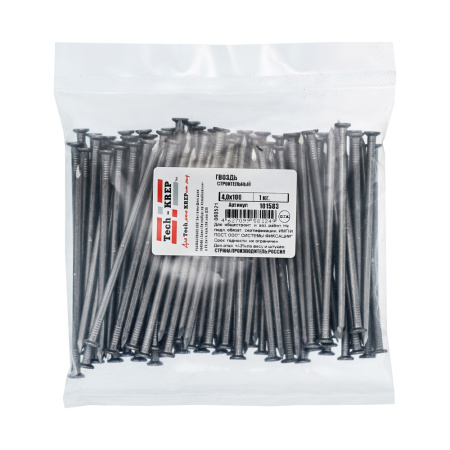купить Гвоздь 4*100мм строительный 1,0кг в Самаре Гвоздь 4*100мм строительный 1,0кг