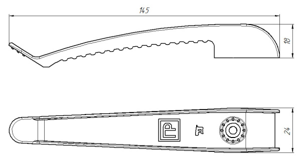 купить Держатель кабеля односторонний 0-10мм пластик черный ПРОМРУКАВ 20шт в Самаре Держатель кабеля односторонний 0-10мм пластик черный ПРОМРУКАВ 20шт
