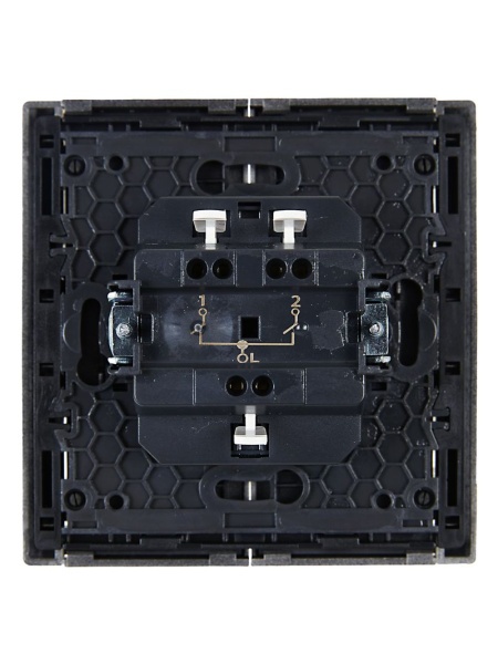 купить Фортепиано сталь выключатель 2кл скрытая 10А IP20  в Самаре Фортепиано сталь выключатель 2кл скрытая 10А IP20