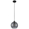 купить Светильник подвес 1*60Вт E27 черный/дымчатый шар капли  в Самаре Светильник подвес 1*60Вт E27 черный/дымчатый шар капли