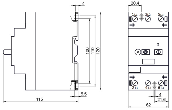 купить Автомат защиты двигателя 16-25А ПРК80 КЭАЗ в Самаре Автомат защиты двигателя 16-25А ПРК80 КЭАЗ