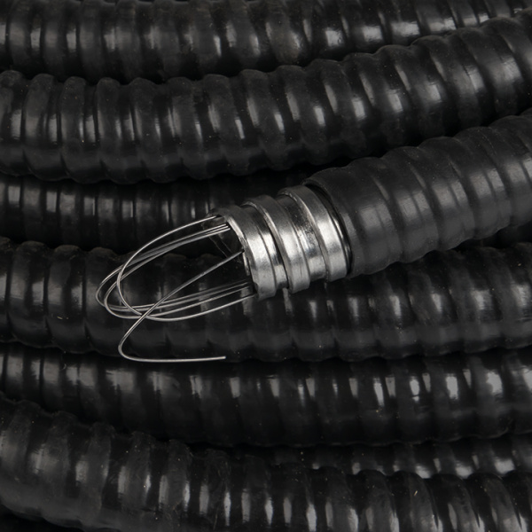 купить Металлорукав 15мм ПВХ IP65 PЗ-ЦП-НГ с протяжкой EKF 50м в Самаре Металлорукав 15мм ПВХ IP65 PЗ-ЦП-НГ с протяжкой EKF 50м