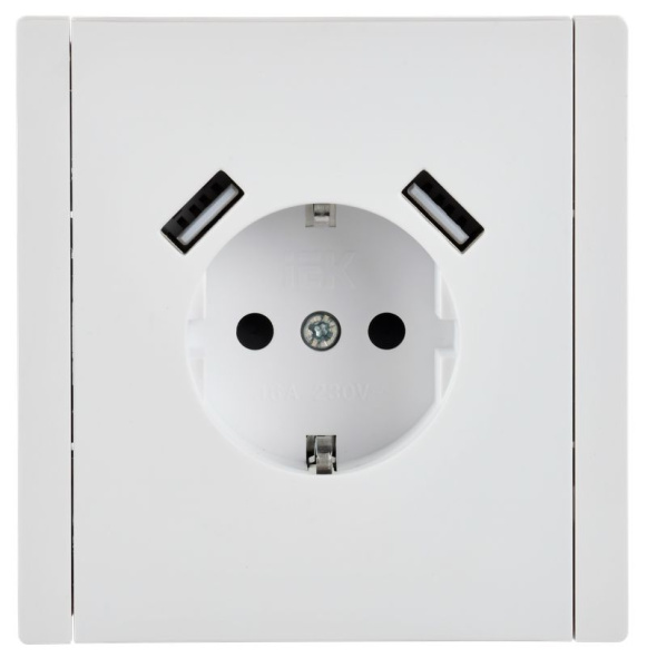 купить Фортепиано белый розетка скрытая 1-мест заземление шторки USB А+А IP20  в Самаре Фортепиано белый розетка скрытая 1-мест заземление шторки USB А+А IP20