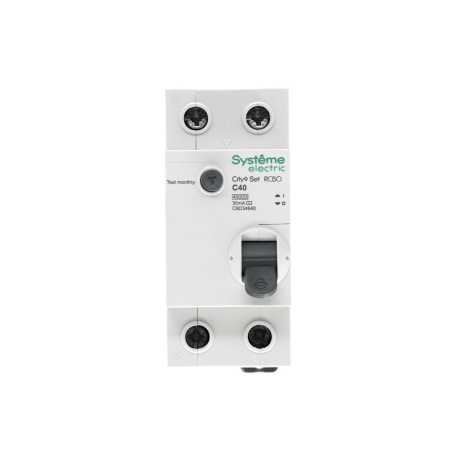 Дифавтомат 2Р 40А C тип AC 30мА 4,5кА City9 2мод Systeme Electric