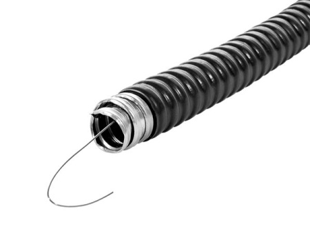 купить Металлорукав 15мм ПВХ IP65 PЗ-ЦП-НГ с протяжкой EKF 50м в Самаре Металлорукав 15мм ПВХ IP65 PЗ-ЦП-НГ с протяжкой EKF 50м