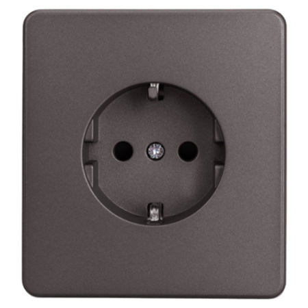 купить Миле Раунд титан механизм розетки скрытая 1-мест заземление шторки IP20  в Самаре Миле Раунд титан механизм розетки скрытая 1-мест заземление шторки IP20