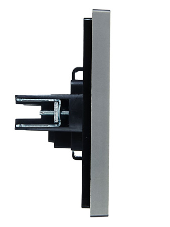 купить Фортепиано сталь розетка скрытая 1-мест IP20  в Самаре Фортепиано сталь розетка скрытая 1-мест IP20