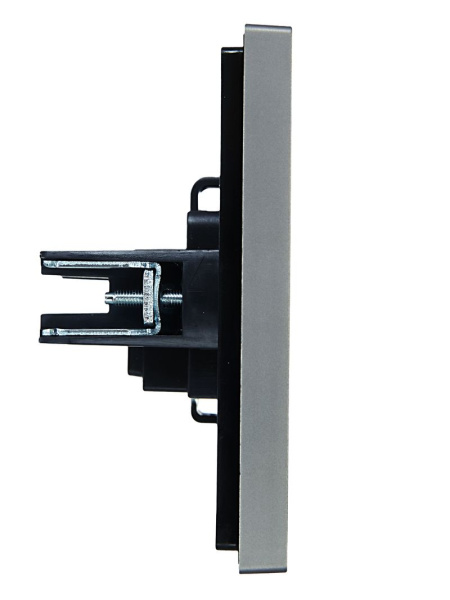 купить Фортепиано сталь розетка скрытая 1-мест IP20  в Самаре Фортепиано сталь розетка скрытая 1-мест IP20