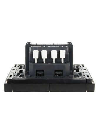 купить Фортепиано черный переключатель 2кл с подсветкой скрытая 10А IP20  в Самаре Фортепиано черный переключатель 2кл с подсветкой скрытая 10А IP20