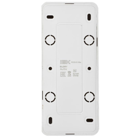 купить Глори белый розетка открытая 3-мест заземление IP20  в Самаре Глори белый розетка открытая 3-мест заземление IP20
