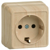 купить Октава сосна розетка открытая 1-мест заземление IP20  в Самаре Октава сосна розетка открытая 1-мест заземление IP20