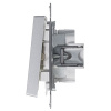 AtlasDesign алюминий выключатель 1кл скрытая 10А IP20 