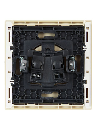 купить Фортепиано ваниль розетка скрытая 1-мест шторки IP20  в Самаре Фортепиано ваниль розетка скрытая 1-мест шторки IP20