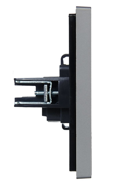 купить Фортепиано сталь розетка скрытая 1-мест шторки IP20 в Самаре Фортепиано сталь розетка скрытая 1-мест шторки IP20