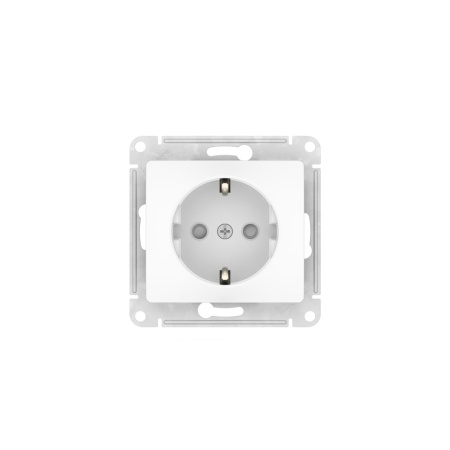 купить Атлас белый розетка скрытая 1-мест заземление шторки быстрозажим. клем. IP20  в Самаре Атлас белый розетка скрытая 1-мест заземление шторки быстрозажим. клем. IP20