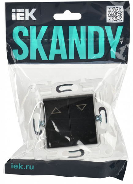 купить Сканди черный выключатель для жалюзи 2кл скрытая 10А IP20  в Самаре Сканди черный выключатель для жалюзи 2кл скрытая 10А IP20