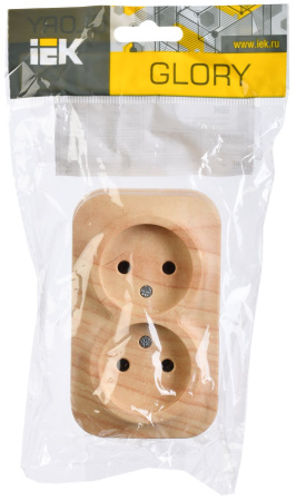 купить Глори сосна розетка открытая 2-мест IP20 в Самаре Глори сосна розетка открытая 2-мест IP20