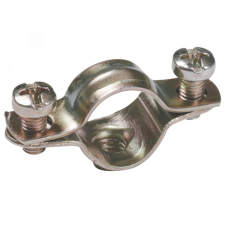 купить Скоба двухкомпонентная 14мм сталь IEK 10шт в Самаре Скоба двухкомпонентная 14мм сталь IEK 10шт