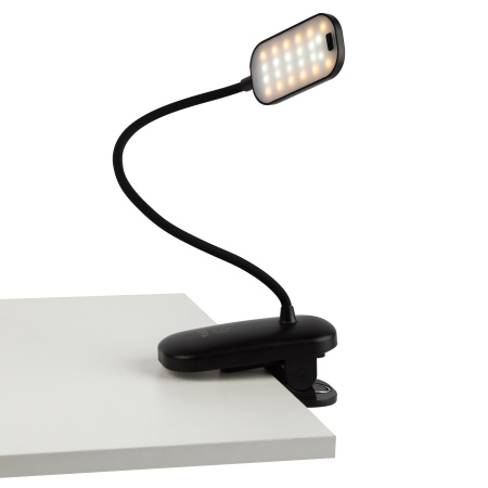 купить Светильник настольный свд 6Вт 3000-6500К лм черный прищепка диммер аккумулятор ЭРА управление жестом в Самаре Светильник настольный свд 6Вт 3000-6500К лм черный прищепка диммер аккумулятор ЭРА управление жестом