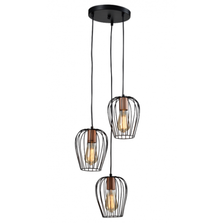 купить Светильник подвесной (люстра) 1*60Вт E27 черный Лофт в Самаре Светильник подвесной (люстра) 1*60Вт E27 черный Лофт