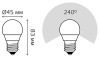 купить Лампа шар свд Е27 7Вт 4100К 470лм G45 матовый Gauss 3шт комплект в Самаре Лампа шар свд Е27 7Вт 4100К 470лм G45 матовый Gauss 3шт комплект