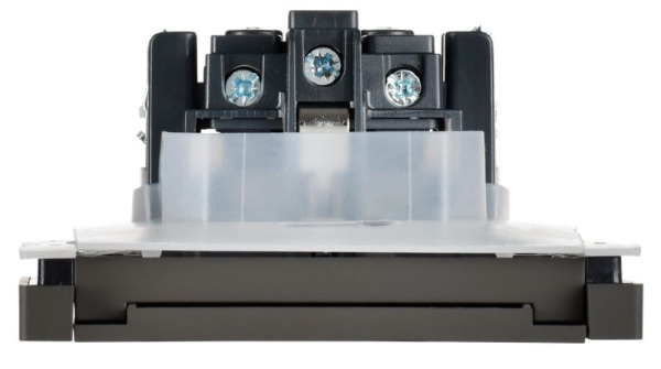 купить Фортепиано серый розетка скрытая 1-мест заземление с крышкой шторки IP44  в Самаре Фортепиано серый розетка скрытая 1-мест заземление с крышкой шторки IP44