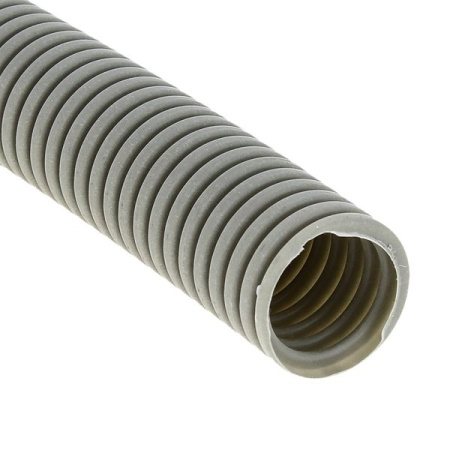 купить Труба гофра 50мм ПВХ 20м серый EKF с протяжкой  в Самаре Труба гофра 50мм ПВХ 20м серый EKF с протяжкой