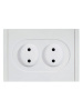 купить Фортепиано белый розетка скрытая 2-мест IP20  в Самаре Фортепиано белый розетка скрытая 2-мест IP20