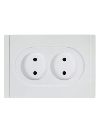 купить Фортепиано белый розетка скрытая 2-мест IP20  в Самаре Фортепиано белый розетка скрытая 2-мест IP20