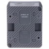 AtlasDesign Profi54 антрацит выключатель 2кл открытая 10А IP54 