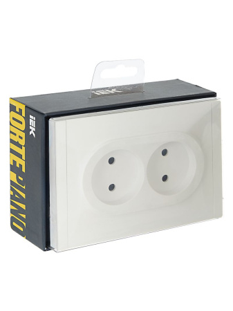 купить Фортепиано белый розетка скрытая 2-мест IP20  в Самаре Фортепиано белый розетка скрытая 2-мест IP20