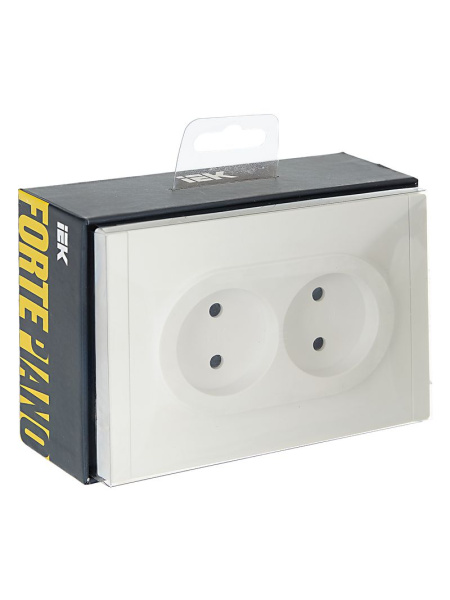 купить Фортепиано белый розетка скрытая 2-мест IP20  в Самаре Фортепиано белый розетка скрытая 2-мест IP20