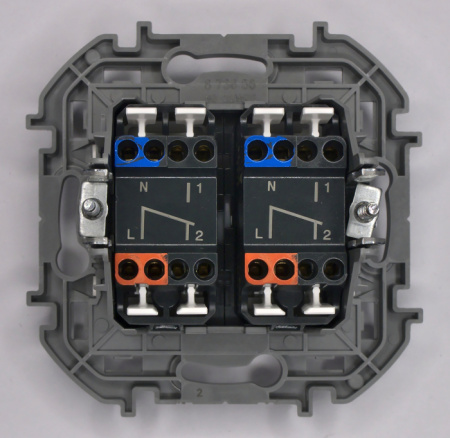 купить Инспириа белый переключатель 2кл скрытая 10А IP20  в Самаре Инспириа белый переключатель 2кл скрытая 10А IP20