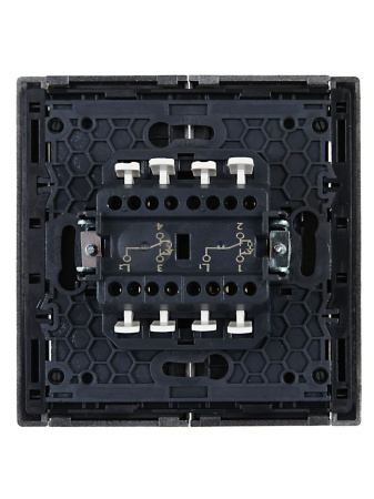 купить Фортепиано сталь переключатель 2кл с подсветкой скрытая 10А IP20  в Самаре Фортепиано сталь переключатель 2кл с подсветкой скрытая 10А IP20