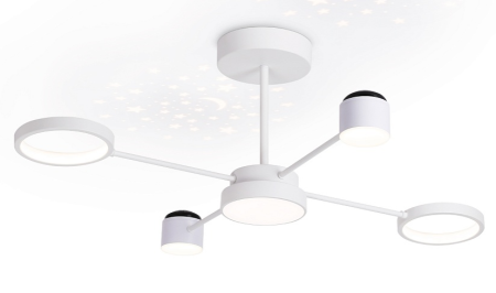 купить Светильник потолочный (люстра) свд 48Вт 3000К+6400К лм белый  в Самаре Светильник потолочный (люстра) свд 48Вт 3000К+6400К лм белый