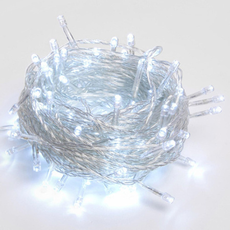 купить Гирлянда нить 10м белый 100свд с контроллером IP20 прозрачный провод 8режимов в Самаре Гирлянда нить 10м белый 100свд с контроллером IP20 прозрачный провод 8режимов