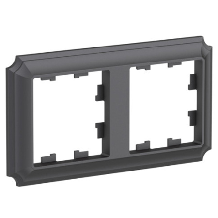 купить Атлас Антик базальт рамка 2-ая универсально  в Самаре Атлас Антик базальт рамка 2-ая универсально