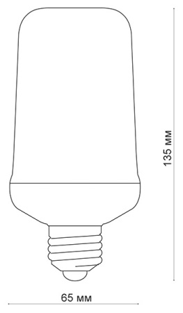 купить Лампа свд LED-L60-6W/Flame/E27/PLD01WH Uniel в Самаре Лампа свд LED-L60-6W/Flame/E27/PLD01WH Uniel