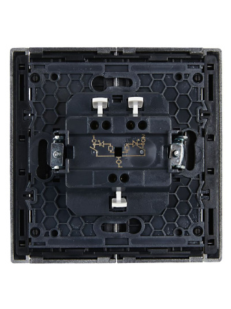 купить Фортепиано сталь выключатель 2кл с подсветкой скрытая 16А IP20  в Самаре Фортепиано сталь выключатель 2кл с подсветкой скрытая 16А IP20