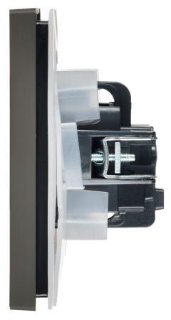 купить Фортепиано серый розетка скрытая 1-мест заземление с крышкой шторки IP44  в Самаре Фортепиано серый розетка скрытая 1-мест заземление с крышкой шторки IP44