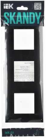 купить SKANDY Рамка 3-мест. SK-F03Bl черн. IEK в Самаре SKANDY Рамка 3-мест. SK-F03Bl черн. IEK