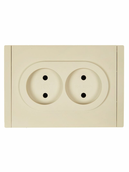 купить Фортепиано ваниль розетка скрытая 2-мест шторки быстрозажим. клем. IP20  в Самаре Фортепиано ваниль розетка скрытая 2-мест шторки быстрозажим. клем. IP20