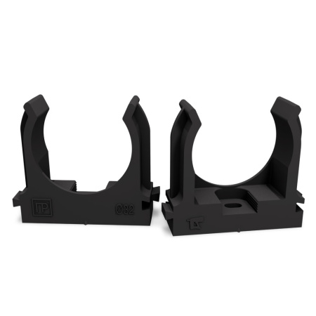 купить Держатель для трубы 32мм черный 25шт ПРОМРУКАВ для МП в Самаре Держатель для трубы 32мм черный 25шт ПРОМРУКАВ для МП