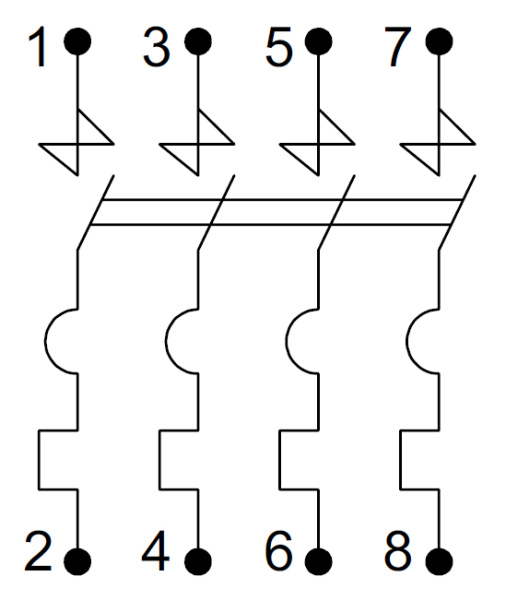 купить Автомат 4Р 32А C 4,5кА ВА47-29 IEK в Самаре Автомат 4Р 32А C 4,5кА ВА47-29 IEK